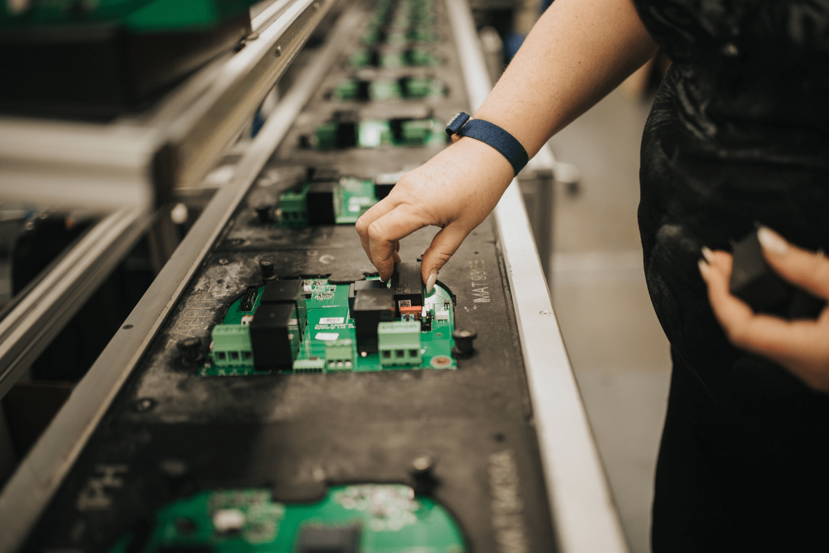 components being added to a board