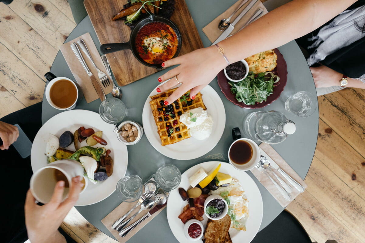 variety of foods on top of gray table.jpg