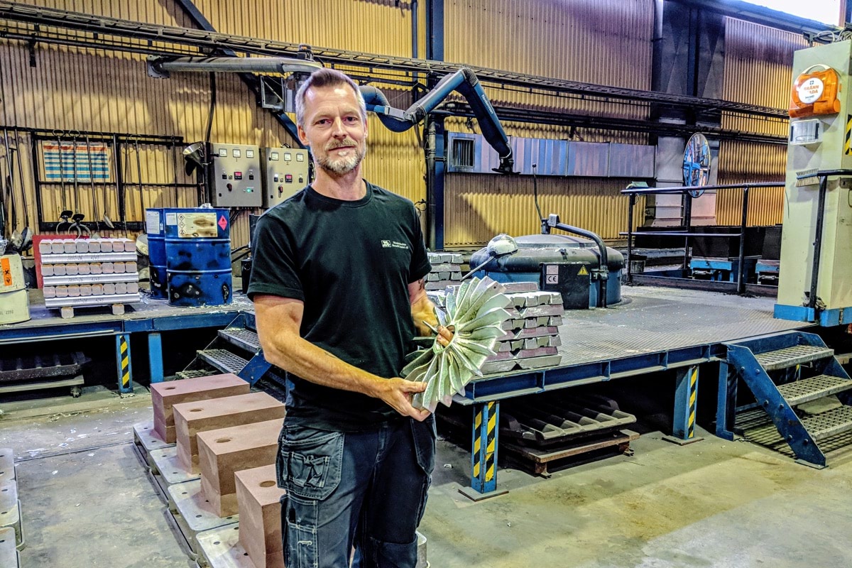 Gjuteriarbetare till Westermalms MetallGjuteri