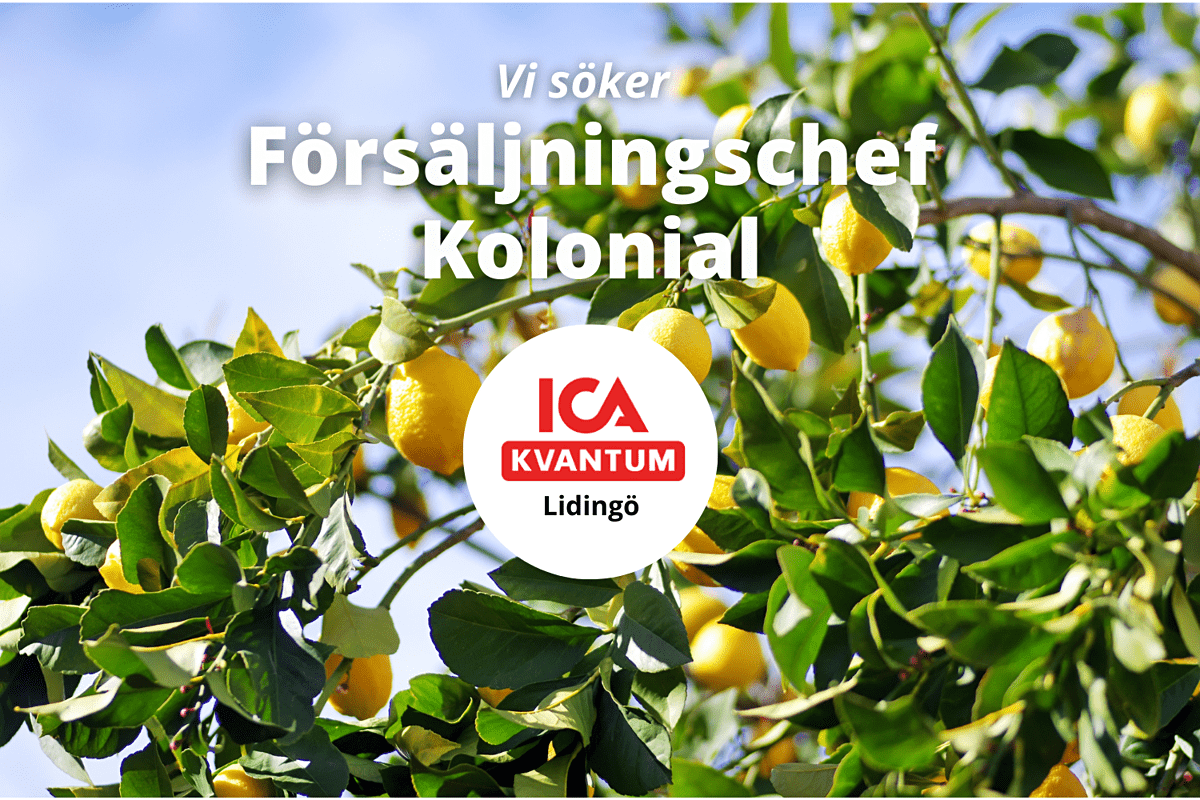 Försäljningschef Kolonial till ICA Kvantum Lidingö