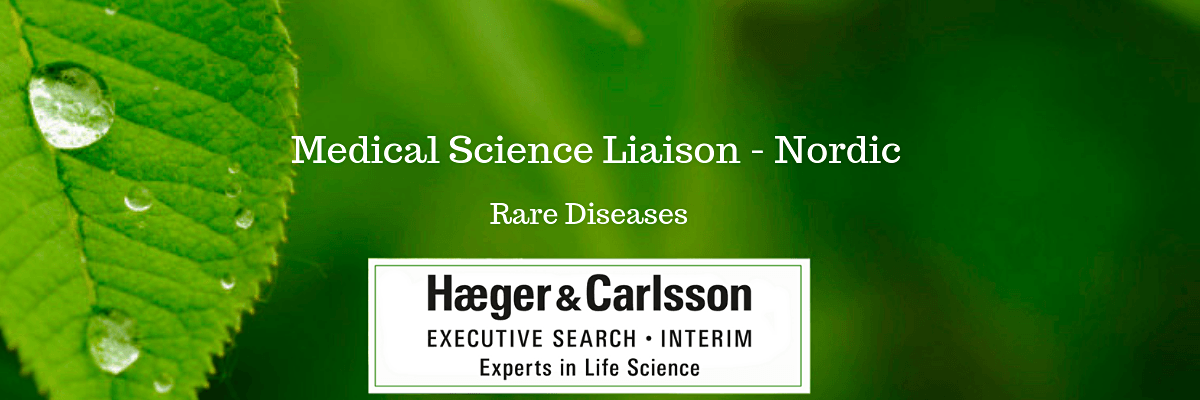 Medical Science Liaison - Nordic, Rare Diseases