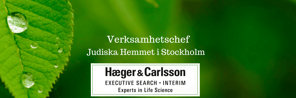 Verksamhetschef - Judiska Hemmet