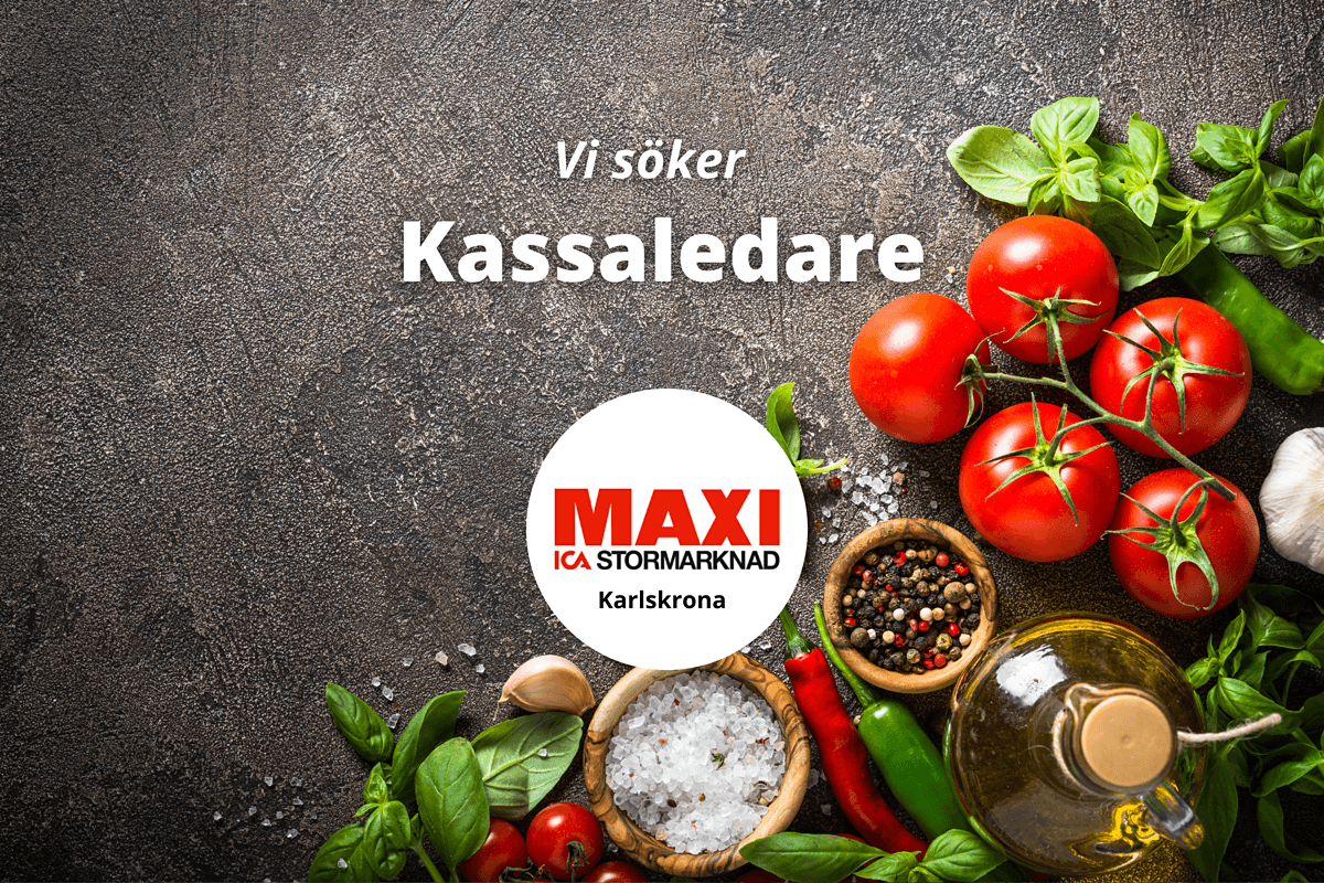 Kassaledare till ICA Maxi Karlskrona
