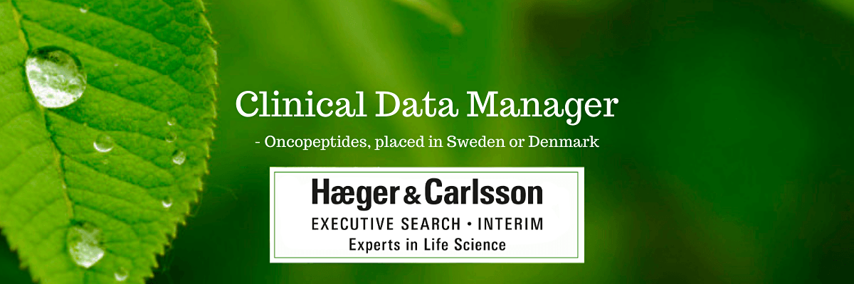 Clinical Data Manager - Oncopeptides, placed in Sweden or Denmark