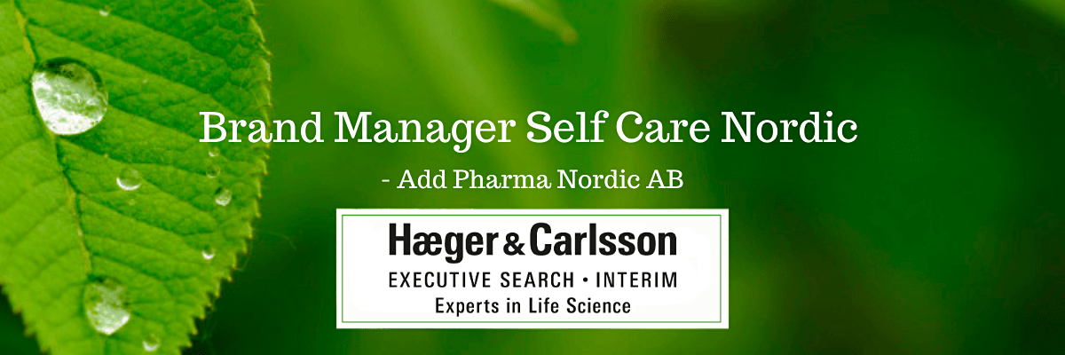 Brand Manager Self Care Nordic - Add Pharma Nordic AB, Stockholm
