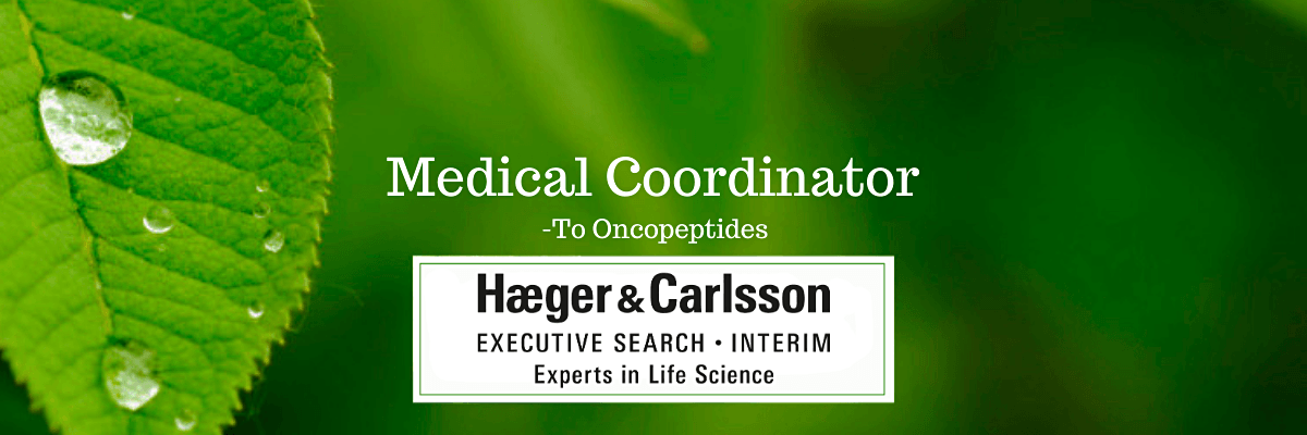 Medical Coordinator - Oncopeptides