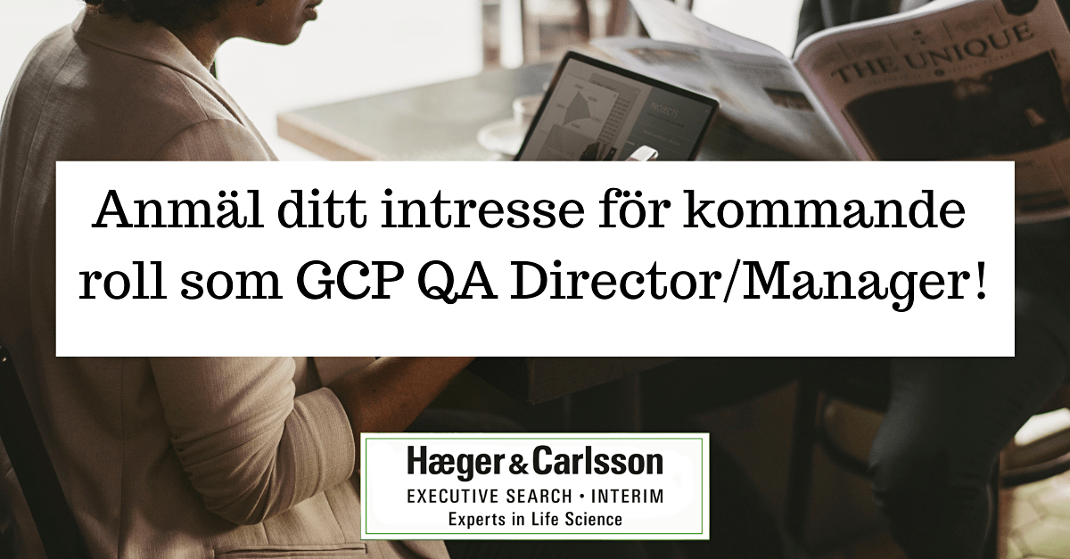 Anmäl ditt intresse för rollen som GCP QA Director/Manager
