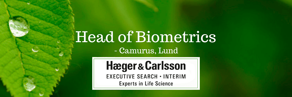 Head of Biometrics - Camurus, Lund