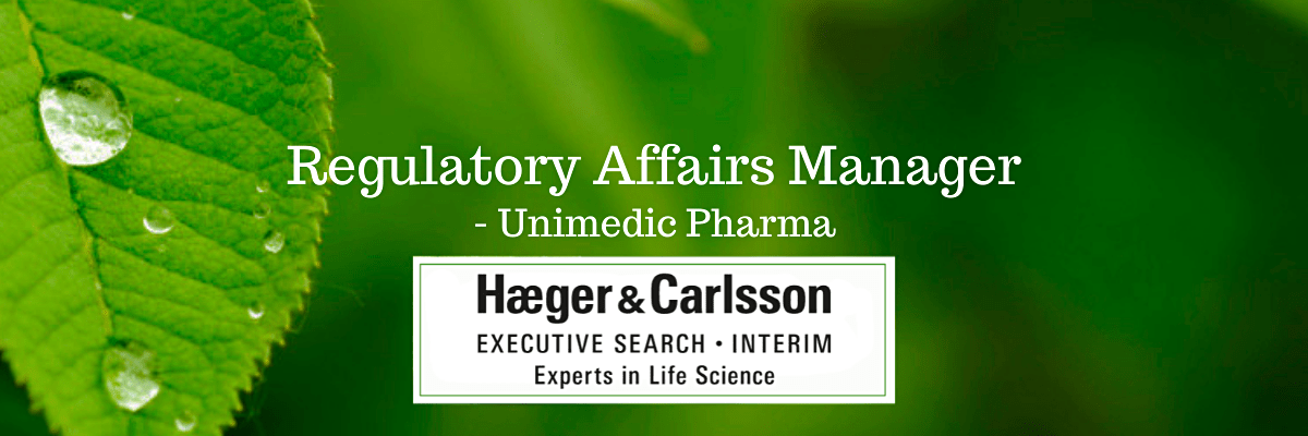 Regulatory Affairs Manager - Unimedic Pharma