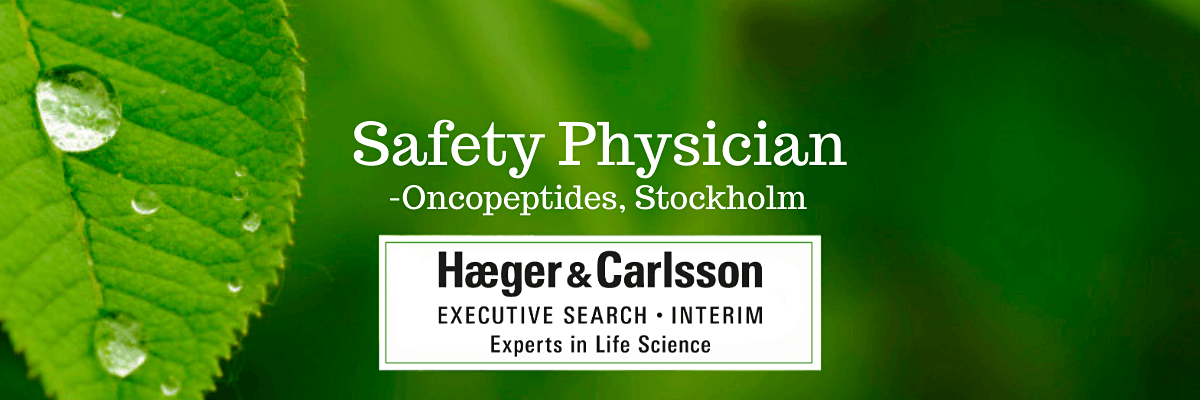 Safety Physician - Oncopeptides