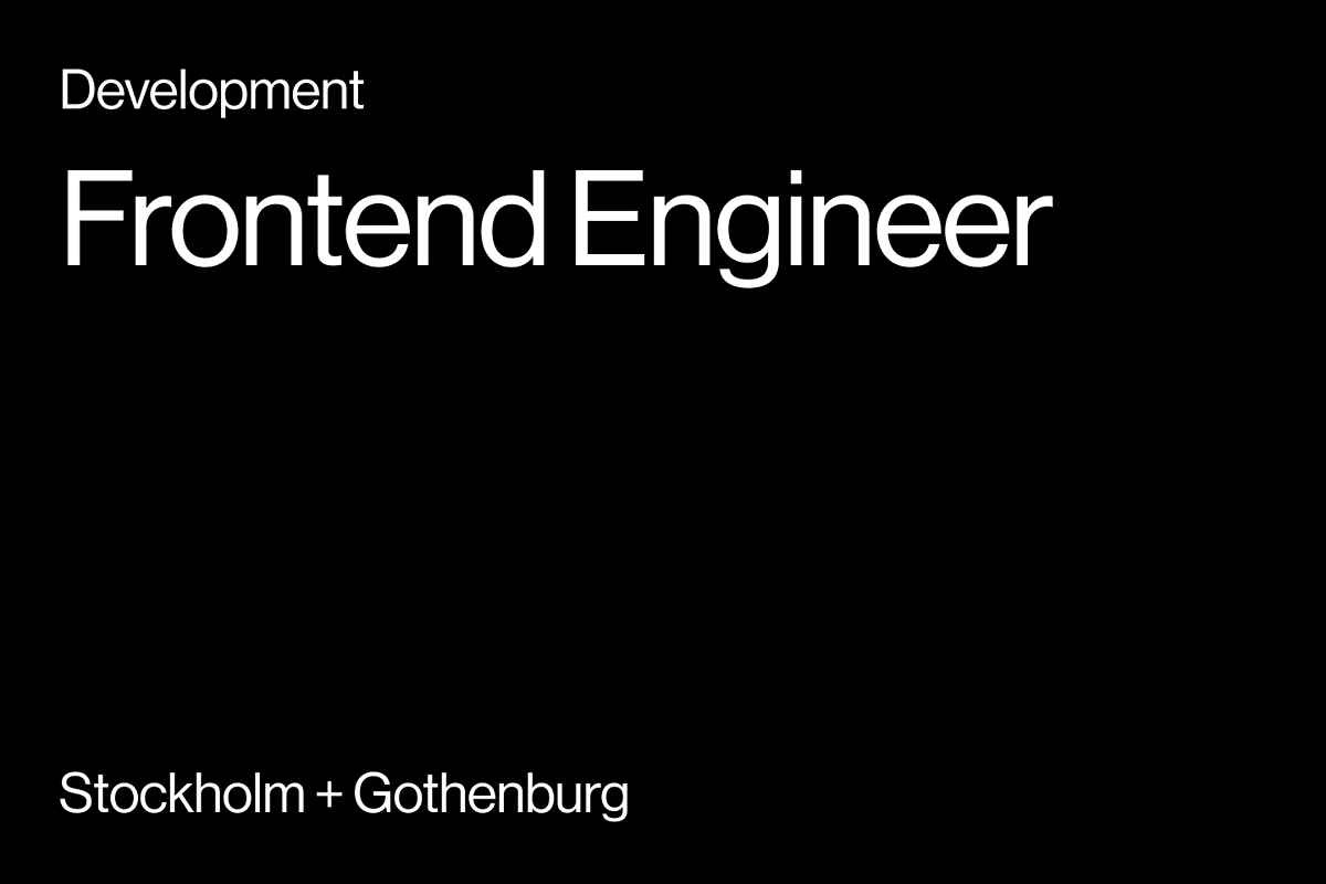 Frontend engineer