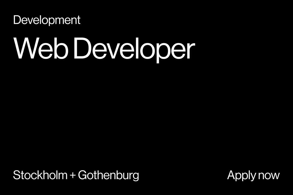 Webbutvecklare