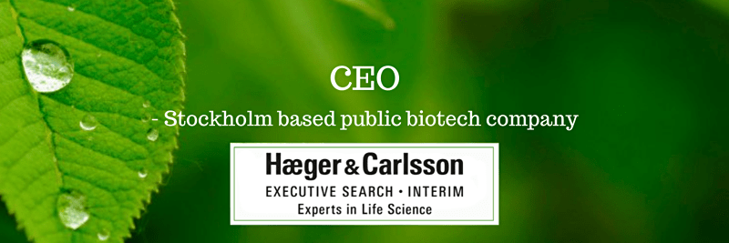 CEO - Stockholm based public biotech company image