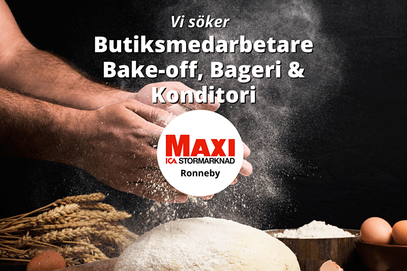 ICA Maxi Ronneby söker medarbetare på bake-off, konditori & bageri! image