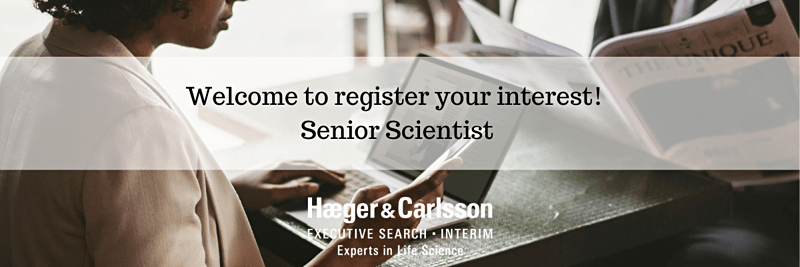 Welcome to register your interest to upcoming role as Senior Scientist image