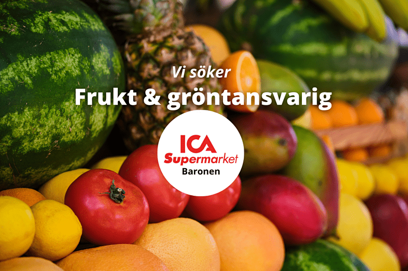 ICA Supermarket Baronen söker Frukt & gröntansvarig! image