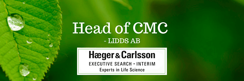 Head of CMC (Chemistry, Manufacturing and Control) - LIDDS AB image
