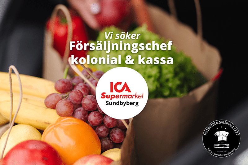 ICA Supermarket Sundbyberg söker Försäljningschef kolonial/kassa! image