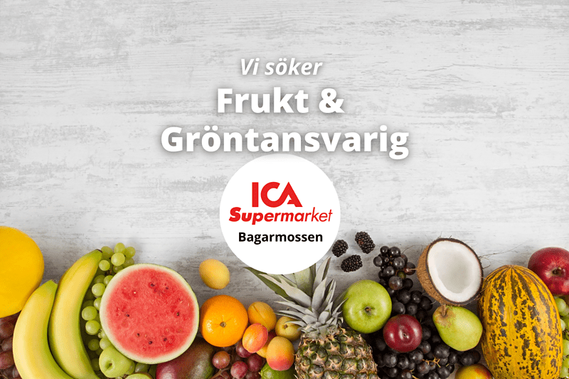 ICA Supermarket Bagarmossen söker Frukt & Gröntansvarig! image