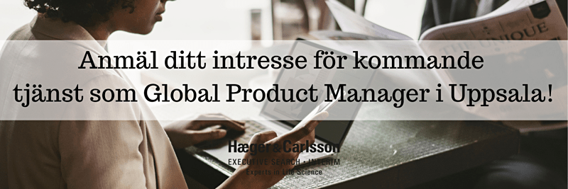 Anmäl ditt intresse för kommande tjänst som Global Product Manager! image