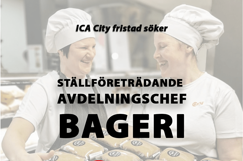 ICA City Fristad söker Ställföreträdande Avdelningschef - Bageri image