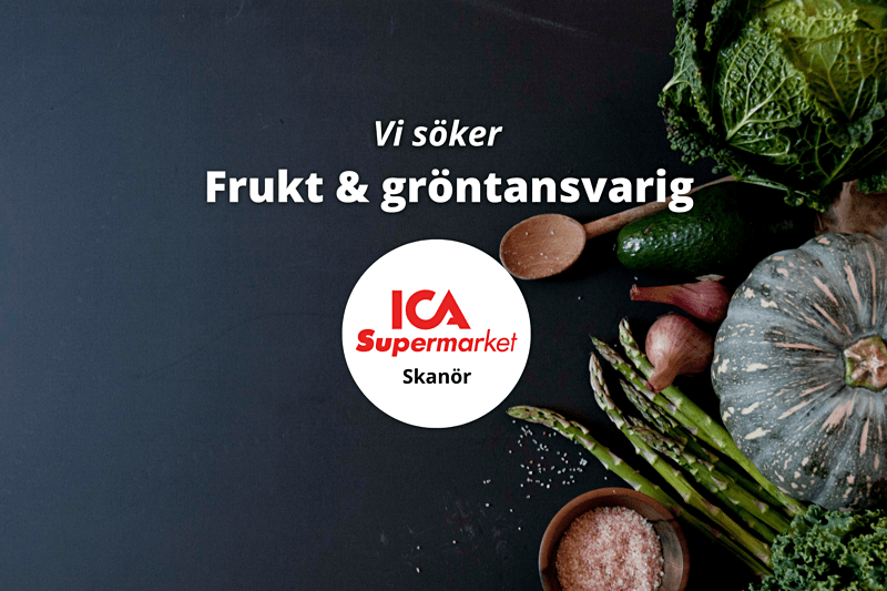 Frukt & Gröntansvarig sökes till ICA Supermarket Skanör! image