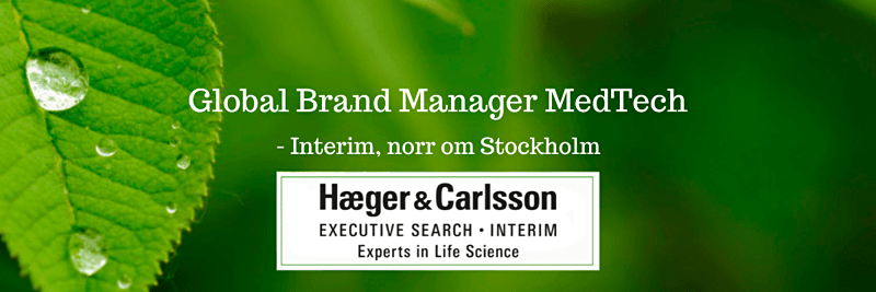 Interim – Global Brand Manager MedTech, norr om Stockholm. image