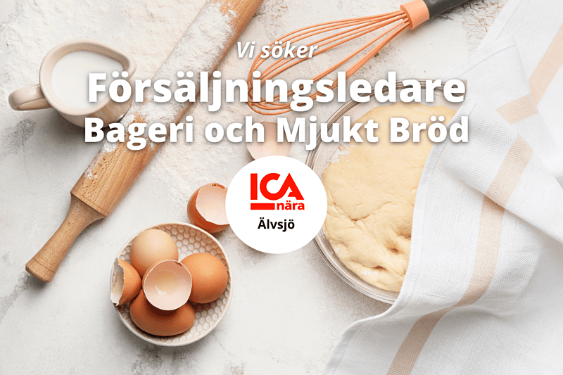 ICA Nära Älvsjö söker Försäljningsledare till Bageri & Mjukt bröd! image